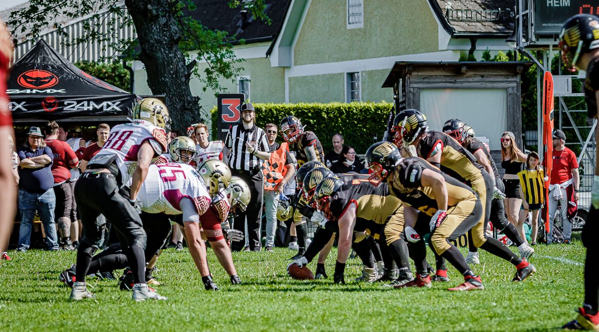 Offense Line der Pannonia Eagles